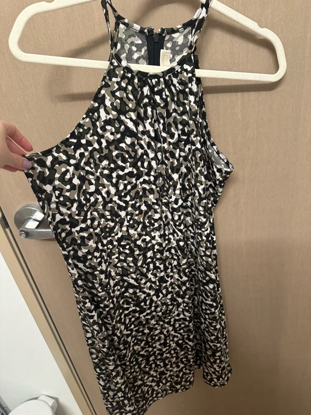 MICHAEL Michael Kors camo halter mini dress Size Small - Picture 2 of 7